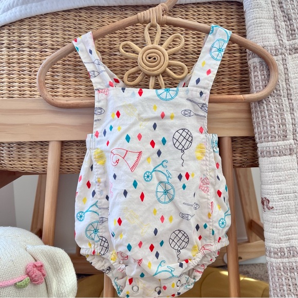 LALI Kids Tie Romper 6M - Picture 3 of 7